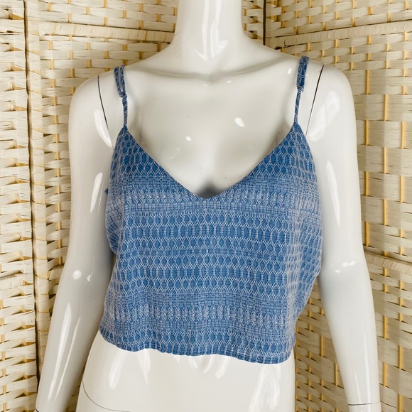 Mara Hoffman Womens Blue Crop Top, XL. - Picture 1 of 4